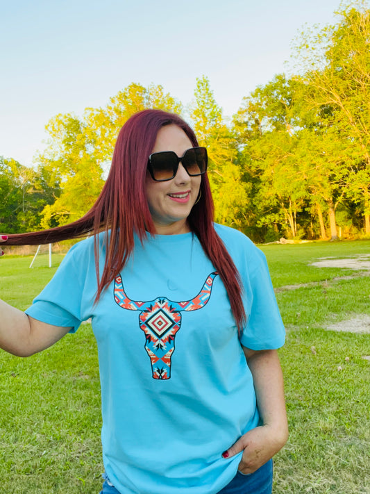 Blue Horns T-Shirt