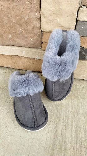 Gray Slippers