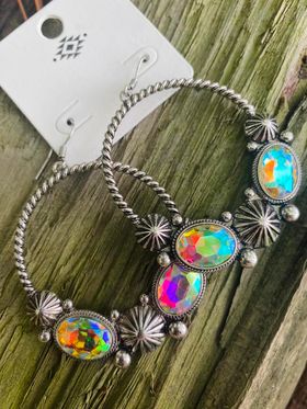 Diva Glam Hoops Earrings
