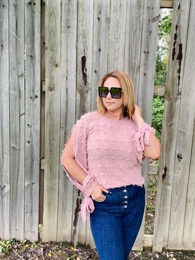 Pom Pom Long sleeve Top