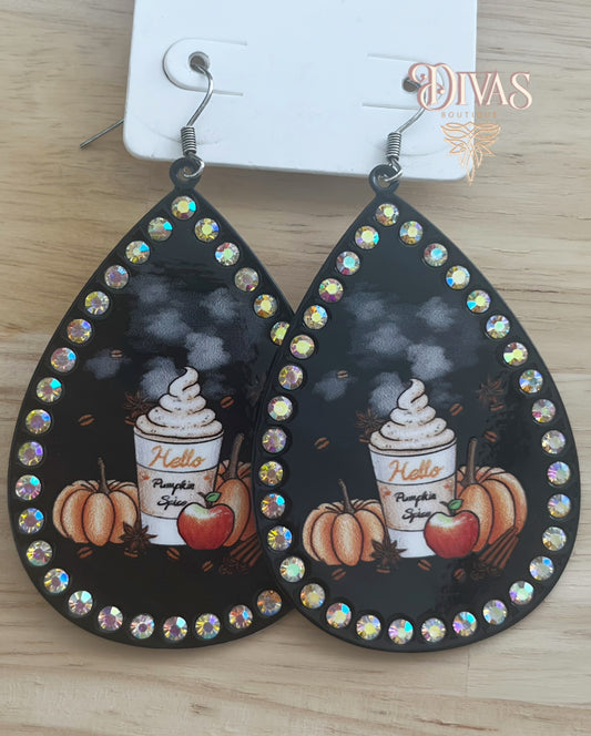 Hello Pumpkin Spice Earrings