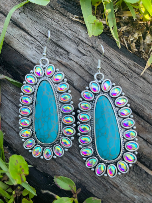 Turquoise Boho Errings