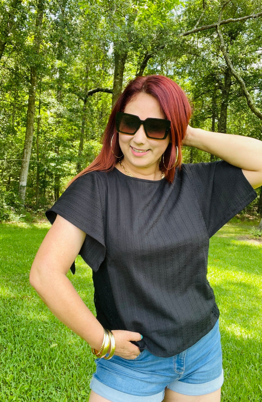 Lace Black Top