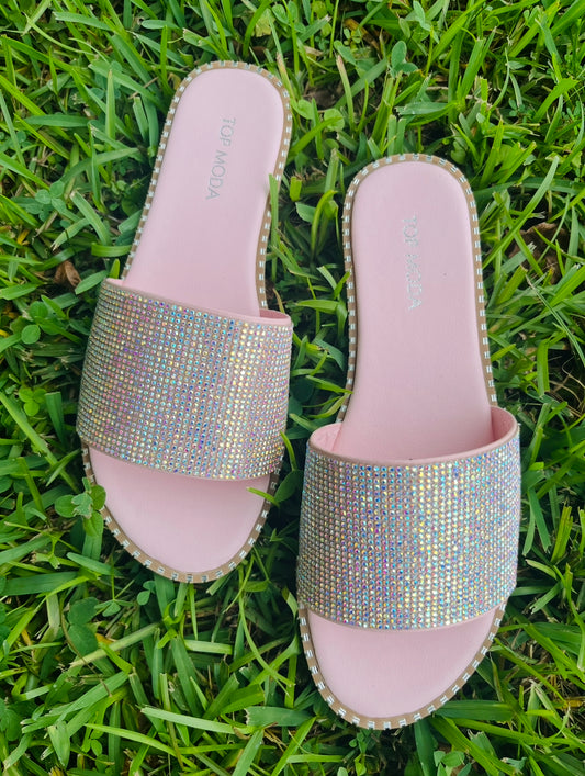 Pink Sparkly Sandals