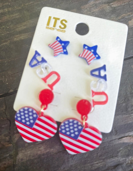 American Heart Earrings