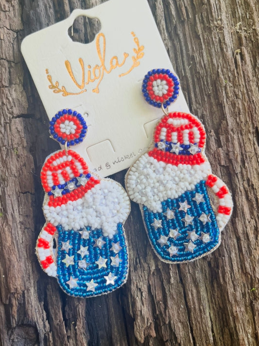 American Drink Earrings