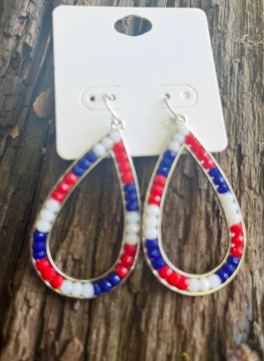 Oval Shaped American Earrings