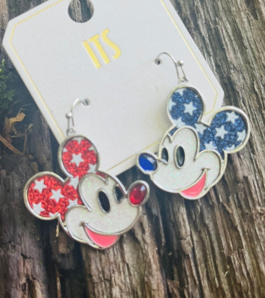 Mickey Mouse USA Earrings
