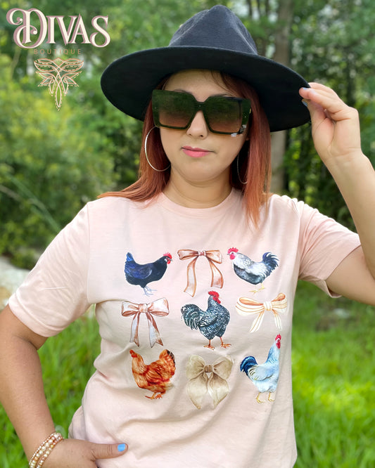 Chicken Bow T-Shirt