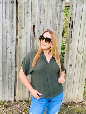 Olive Casual Top