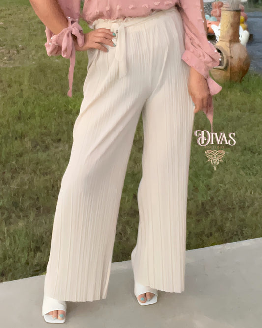 Khaki Palazzo Pants