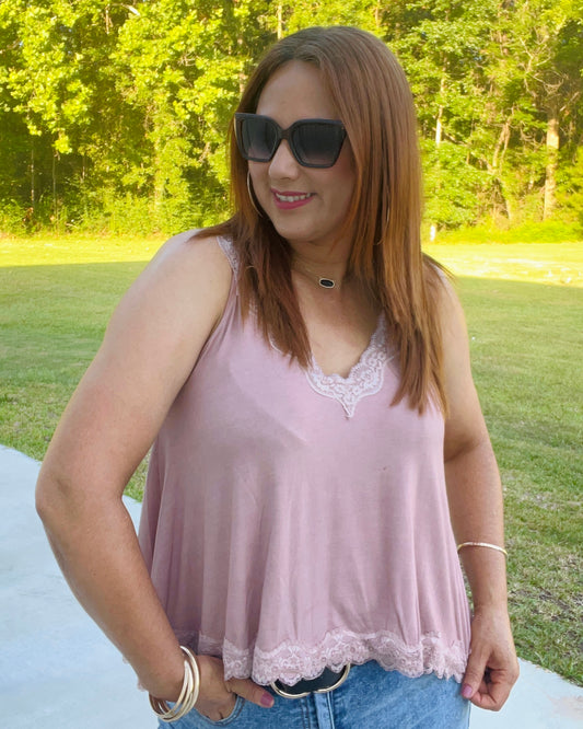 Pink Lace Blouse