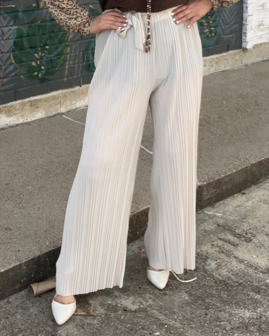Wide Leg Khaki Pants