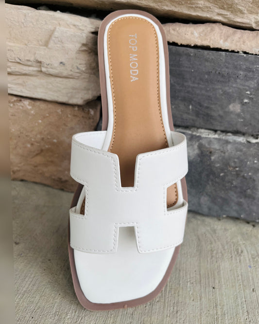 Dalia White Sandals