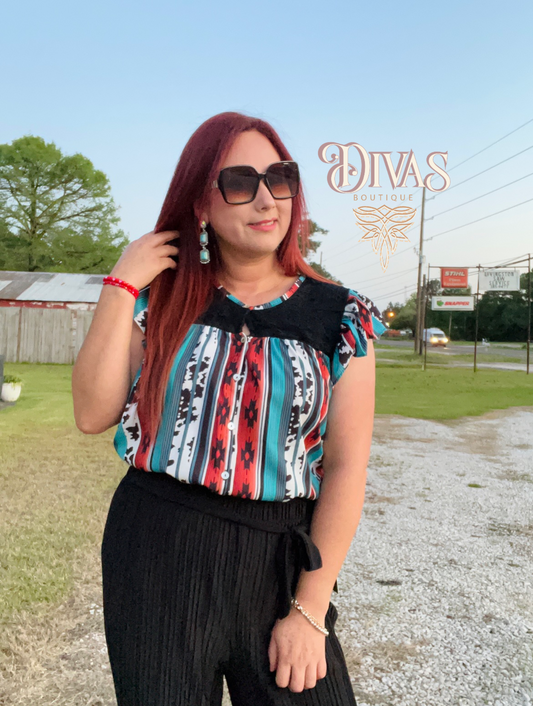 Multicolor Leopard Blouse