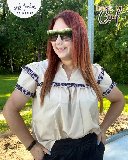Elegant Leopard Blouse