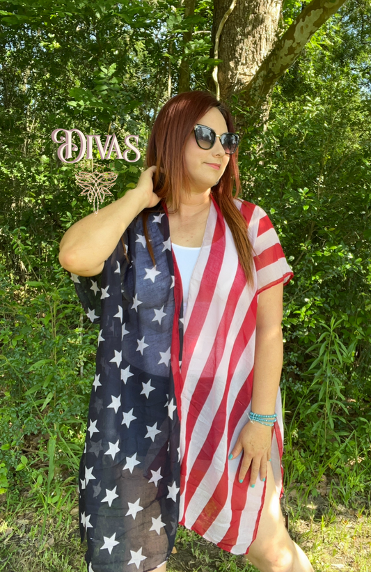 American Flag Kimono