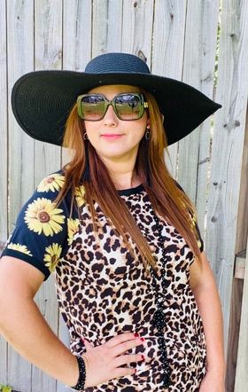 Sunflower Leopard Top